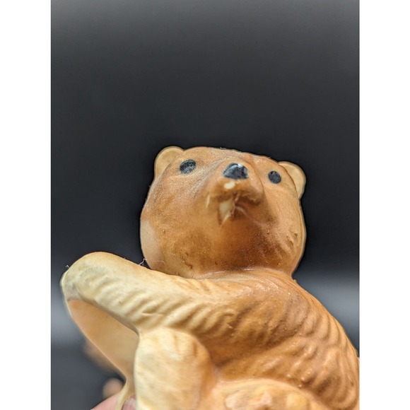 Vintage Niagara Falls Bears Salt & Pepper Shakers Set W/Stand 3 Pc Granny Core - Picture 8 of 16